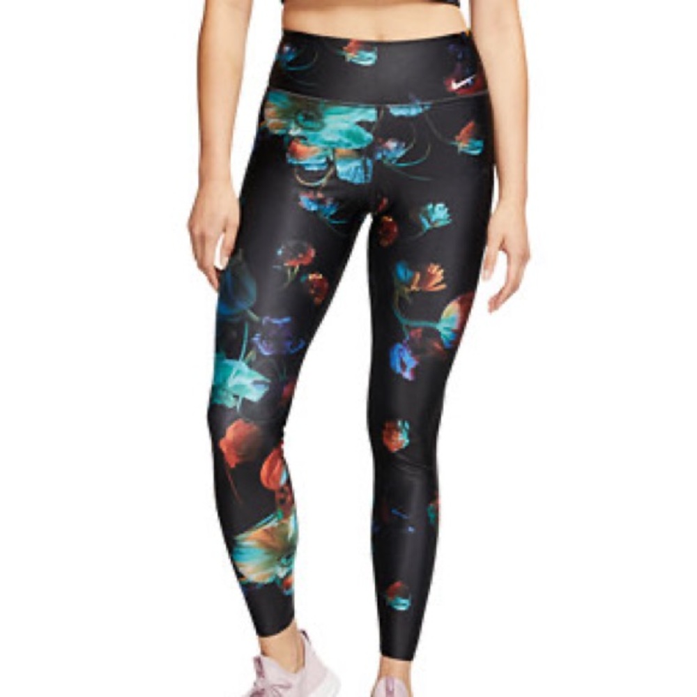 Nike Women's Power Floral-Print Dri-FIT Leggings size XS